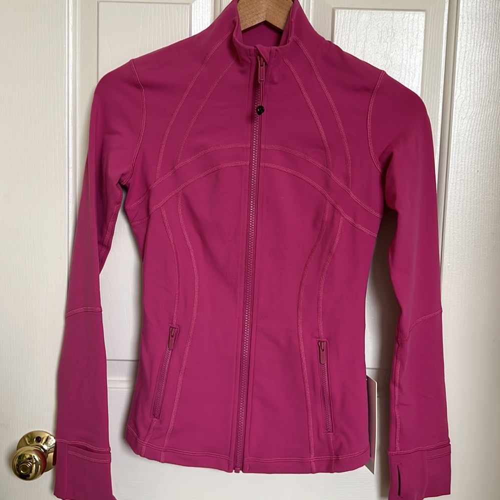 Lululemon Define Jacket Size 4 in Hot Pink Color